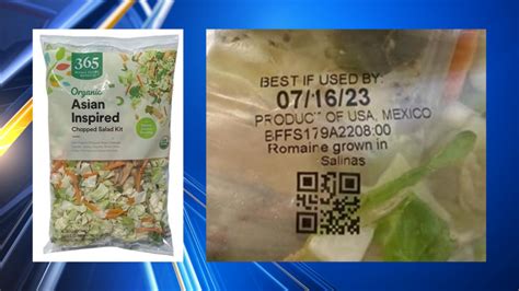 Chopped salad kits recalled from Whole Foods due to undeclared allergen